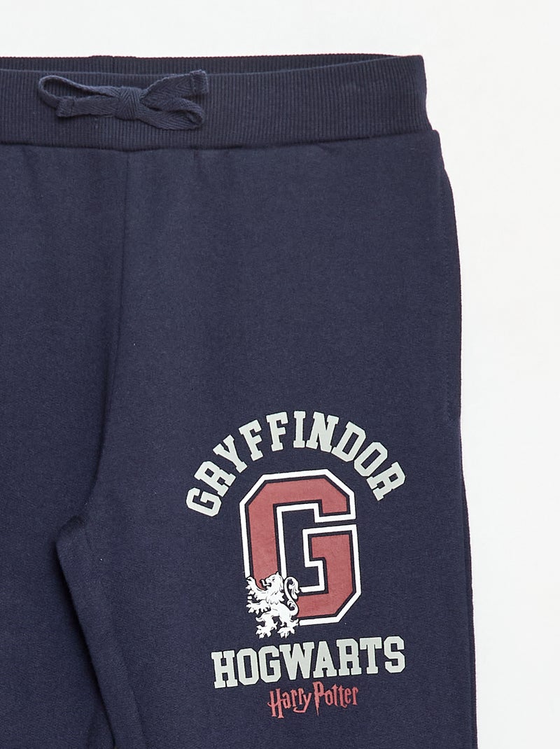 Pantalon imprimé 'Harry Potter' en molleton gratté doux et chaud Bleu - Kiabi