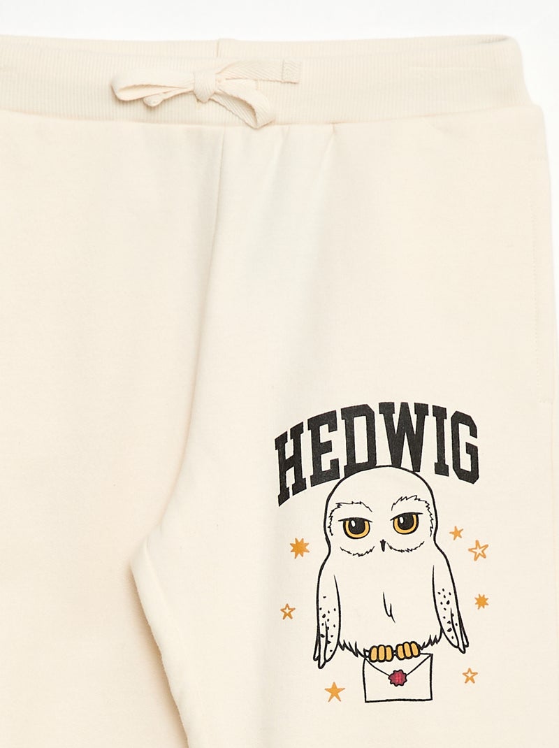 Pantalon imprimé 'Harry Potter' en polaire uni Blanc - Kiabi