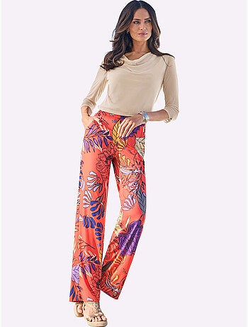 Pantalon Imprimé Imprimé Floral - Taille Standard - Helline
