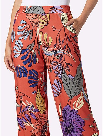 Pantalon Imprimé Imprimé Floral - Taille Standard - Helline