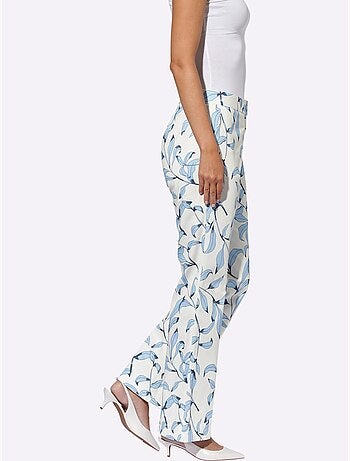 Pantalon Imprimé Légèrement évasé - Taille Standard - helline