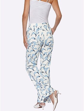 Pantalon Imprimé Légèrement évasé - Taille Standard - helline