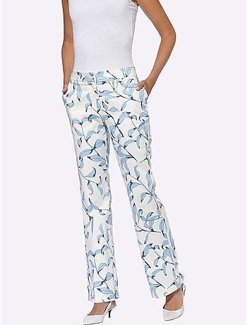 Pantalon Imprimé Légèrement évasé - Taille Standard - helline