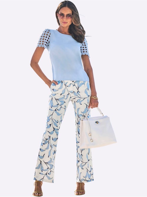 Pantalon Imprimé Légèrement évasé - Taille Standard - helline - Kiabi