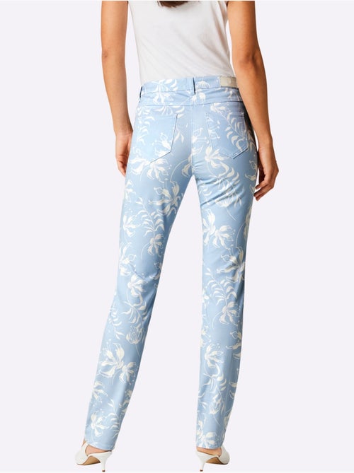 Pantalon Imprimé Mélange Coton Et Lyocell De Qualité - Taille Courte - Helline - Kiabi