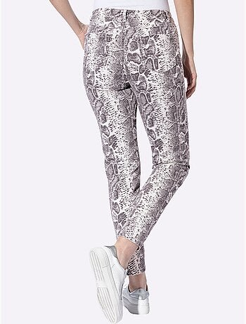 Pantalon imprimé motif animal tendance - taille standard - helline
