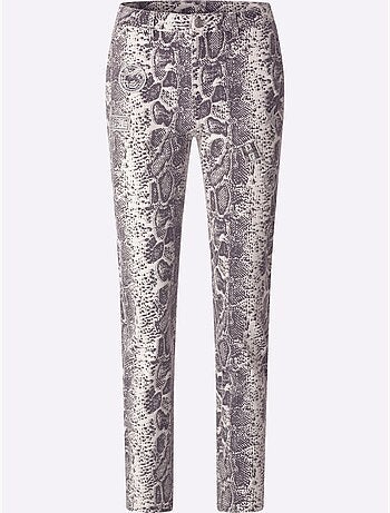 Pantalon imprimé motif animal tendance - taille standard - helline