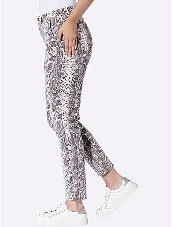Pantalon imprimé motif animal tendance - taille standard - helline