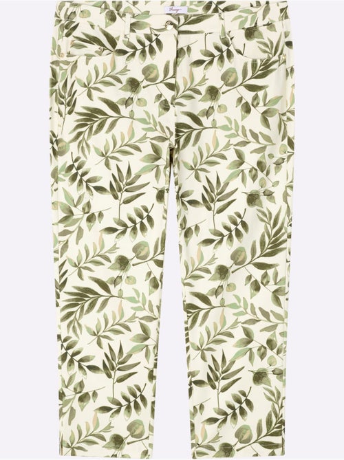 Pantalon Imprimé Motif Feuilles - Taille Standard - Sheego - Kiabi Pantalon Imprimé Motif Feuilles - Taille Standard - Sheego - Kiabi