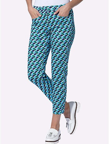 Pantalon Imprimé Motif Graphique - Taille Standard - Helline