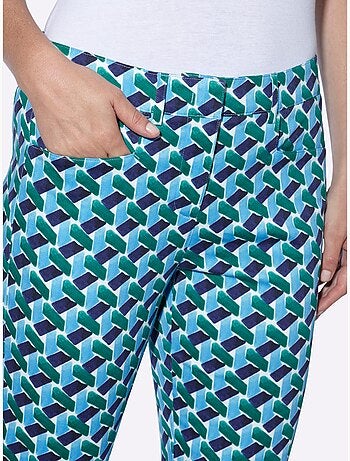 Pantalon Imprimé Motif Graphique - Taille Standard - Helline