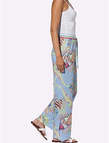 Pantalon Imprimé Motif Imprimé Exclusif - Taille Standard - Helline