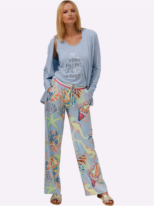 Pantalon Imprimé Motif Imprimé Exclusif - Taille Standard - Helline - Kiabi