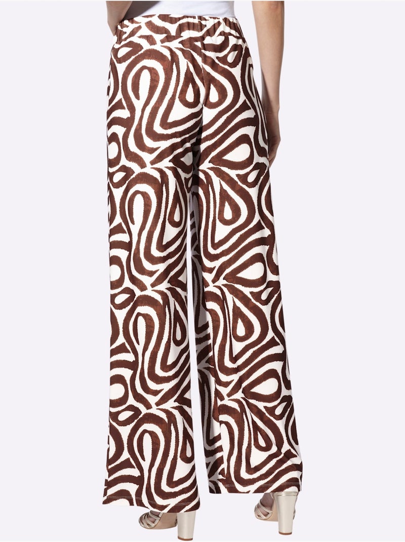 Pantalon Imprimé Motif Imprimé Exclusif - Taille Standard - Helline Ecru - Kiabi