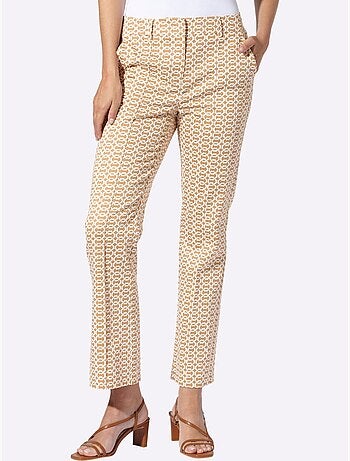 Pantalon Imprimé Nervures Affinantes - Taille Standard - Helline