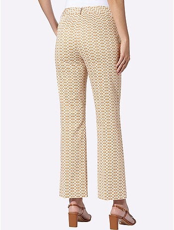 Pantalon Imprimé Nervures Affinantes - Taille Standard - Helline