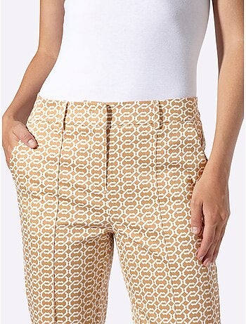 Pantalon Imprimé Nervures Affinantes - Taille Standard - Helline