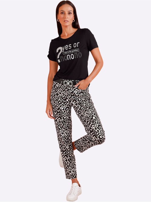 Pantalon Imprimé Qualité Coton - Taille Standard - Helline - Kiabi