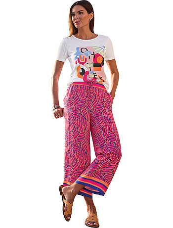 Pantalon Imprimé Qualité Tissée - Taille Standard - helline