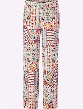 Pantalon imprimé qualité tissée - taille standard - helline