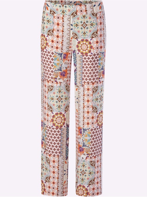 Pantalon imprimé qualité tissée - taille standard - helline - Kiabi Pantalon imprimé qualité tissée - taille standard - helline - Kiabi