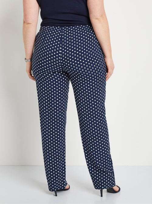 Pantalon imprimé taille élastiquée - Kiabi