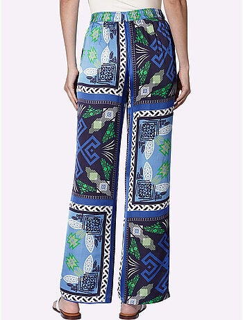 Pantalon Imprimé Tricot Affinant - Taille Standard - Helline
