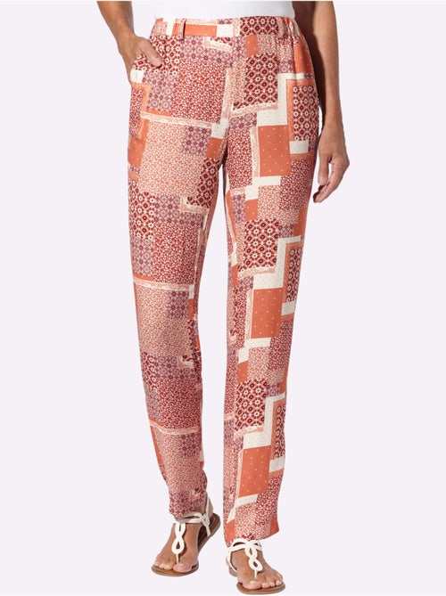 Pantalon Imprimé Viscose Douce Et Fluide - Taille Standard - Witt - Kiabi Pantalon Imprimé Viscose Douce Et Fluide - Taille Standard - Witt - Kiabi