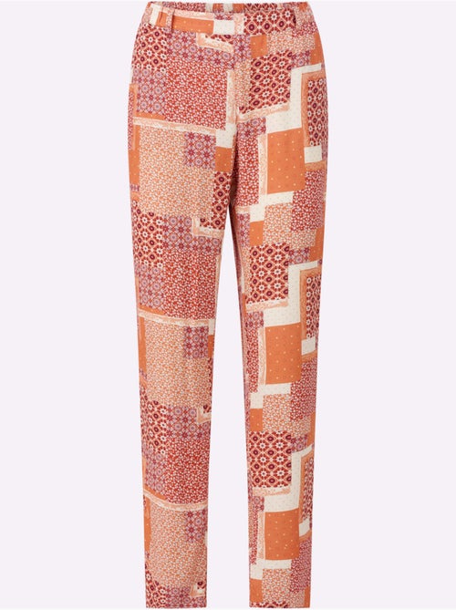 Pantalon Imprimé Viscose Douce Et Fluide - Taille Standard - Witt - Kiabi Pantalon Imprimé Viscose Douce Et Fluide - Taille Standard - Witt - Kiabi