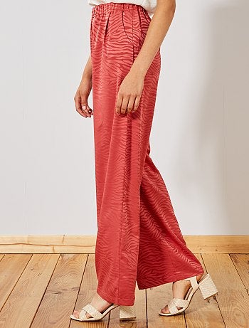 Pantalon imprimé zébré - Kiabi