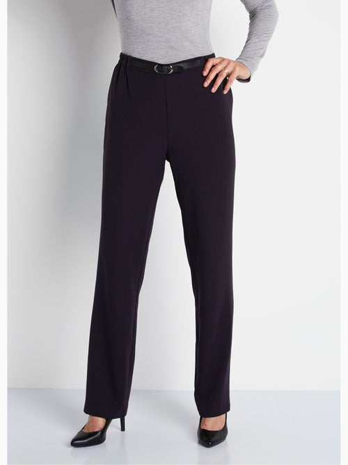 Pantalon infroissable taille semi élastiquée - Afibel - Kiabi
