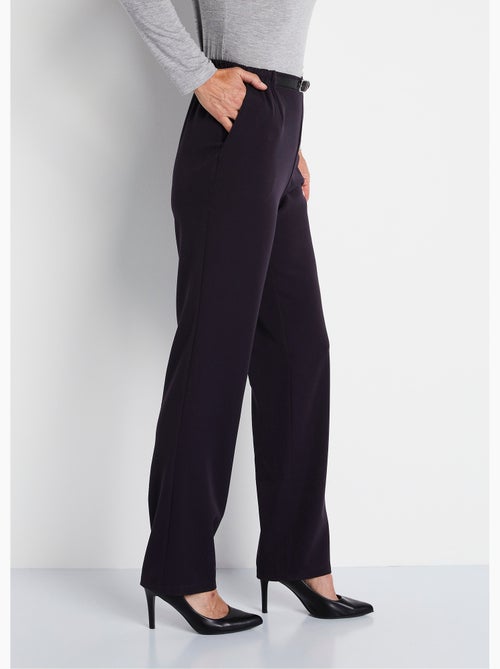 Pantalon infroissable taille semi élastiquée - Afibel - Kiabi
