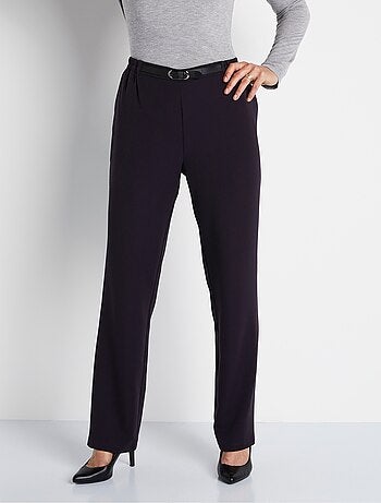 Pantalon infroissable taille semi élastiquée - Afibel