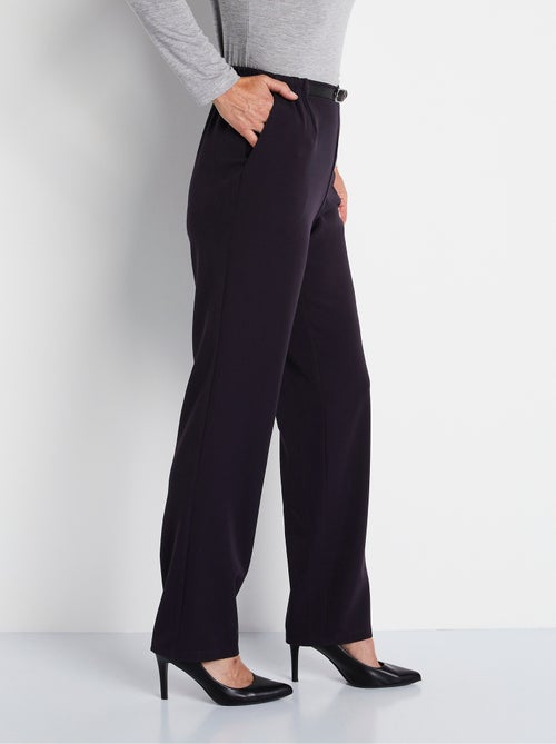 Pantalon infroissable taille semi élastiquée - Afibel - Kiabi