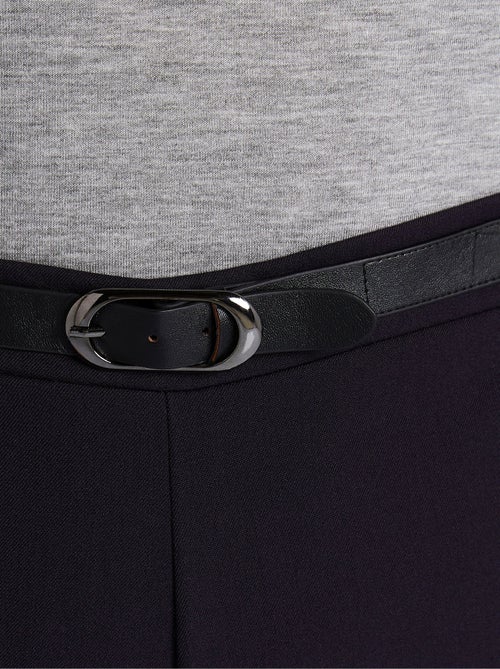 Pantalon infroissable taille semi élastiquée - Afibel - Kiabi