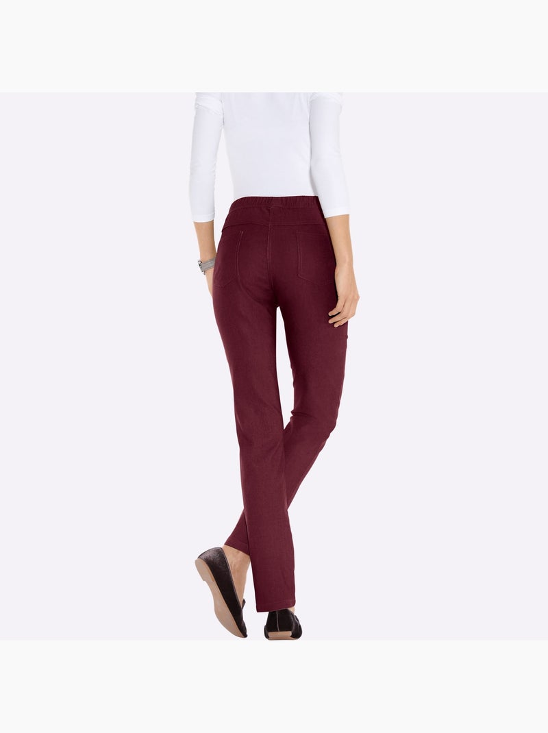 Pantalon intérieur doux gratté - taille standard - moda vilona Bordeaux - Kiabi