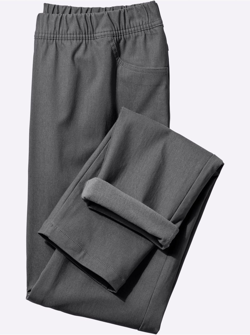 Pantalon intérieur doux gratté - taille standard - moda vilona gris anthracite - Kiabi