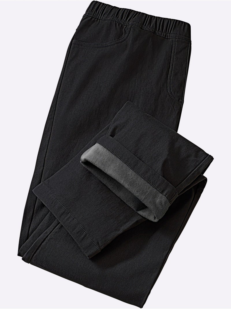 Pantalon intérieur doux gratté - taille standard - moda vilona Noir - Kiabi
