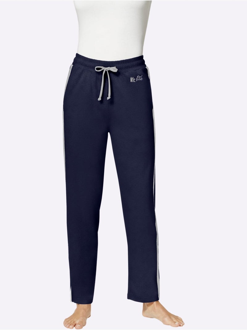 Pantalon Interlock - Taille Courte - Witt Bleu marine - Kiabi