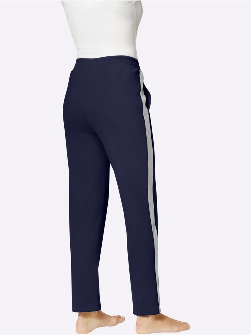 Pantalon Interlock - Taille Courte - Witt Bleu marine - Kiabi