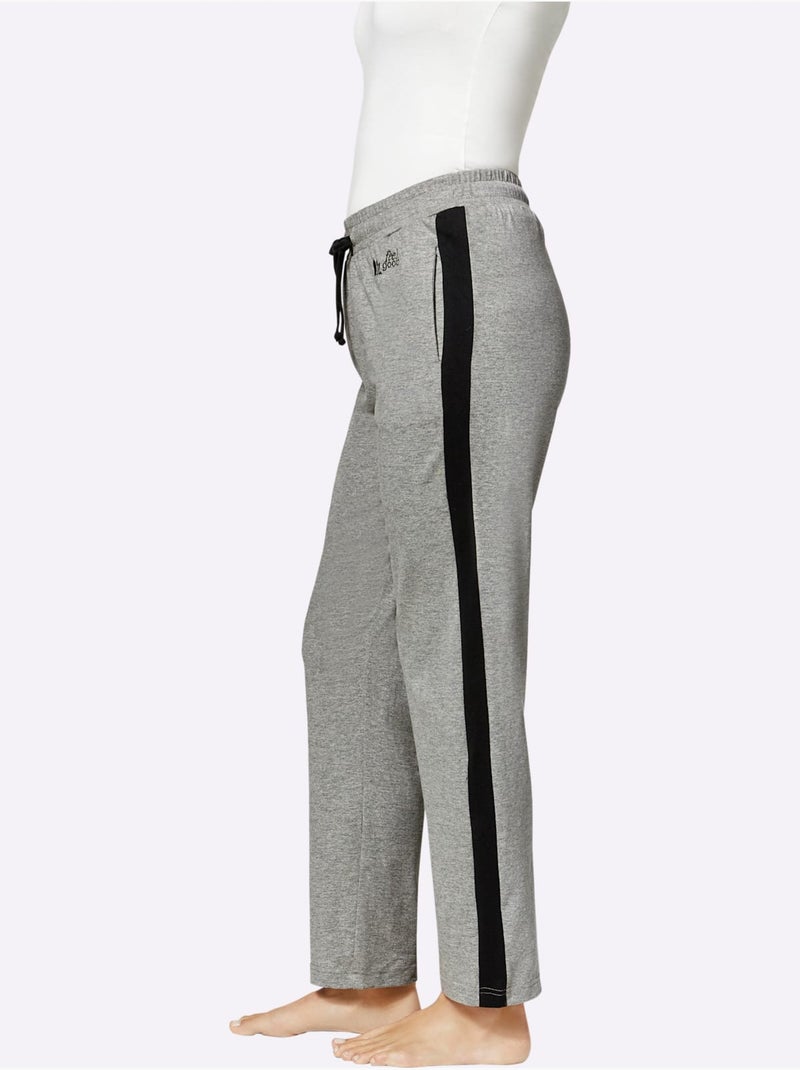 Pantalon Interlock - Taille Courte - Witt Gris chiné - Kiabi