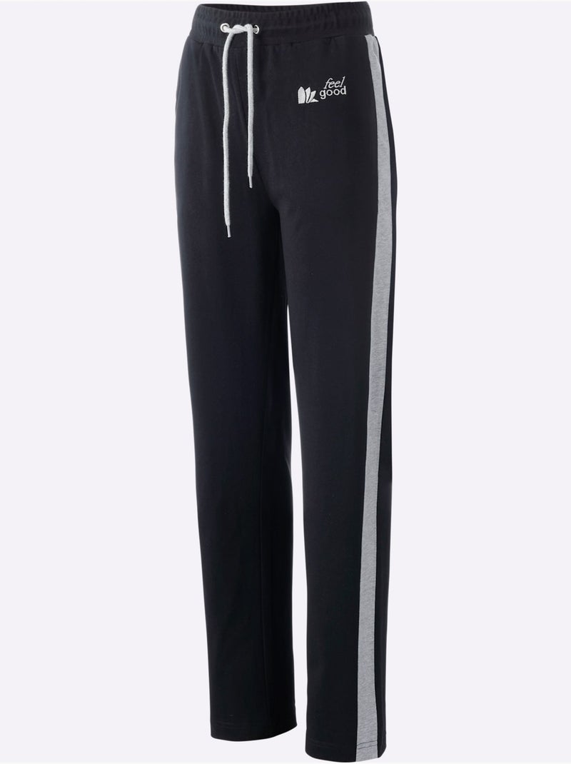 Pantalon Interlock - Taille Standard - Witt Noir - Kiabi
