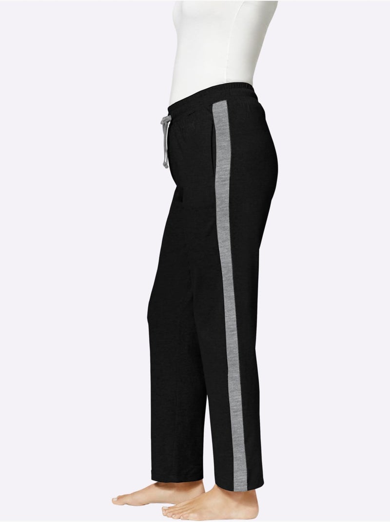 Pantalon Interlock - Taille Standard - Witt Noir - Kiabi