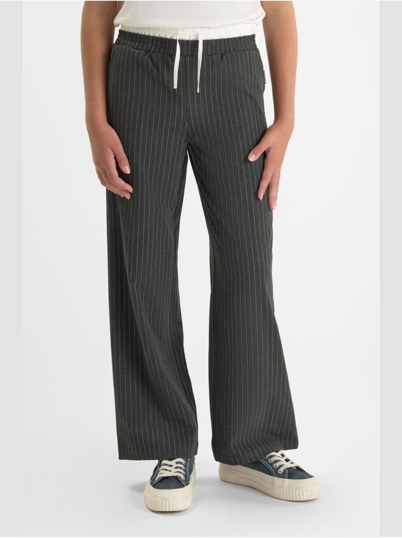 Pantalon IONAGI droite 'Le Temps Des Cerises' Gris - Kiabi