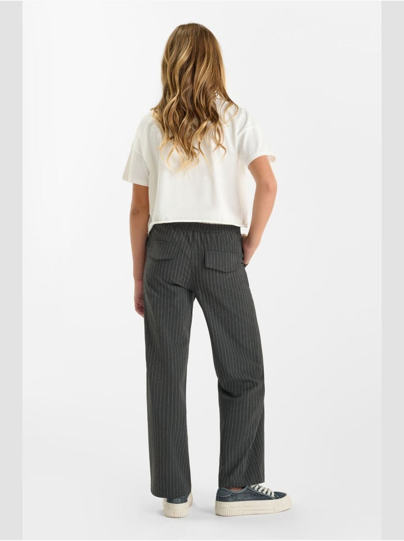 Pantalon IONAGI droite 'Le Temps Des Cerises' Gris - Kiabi