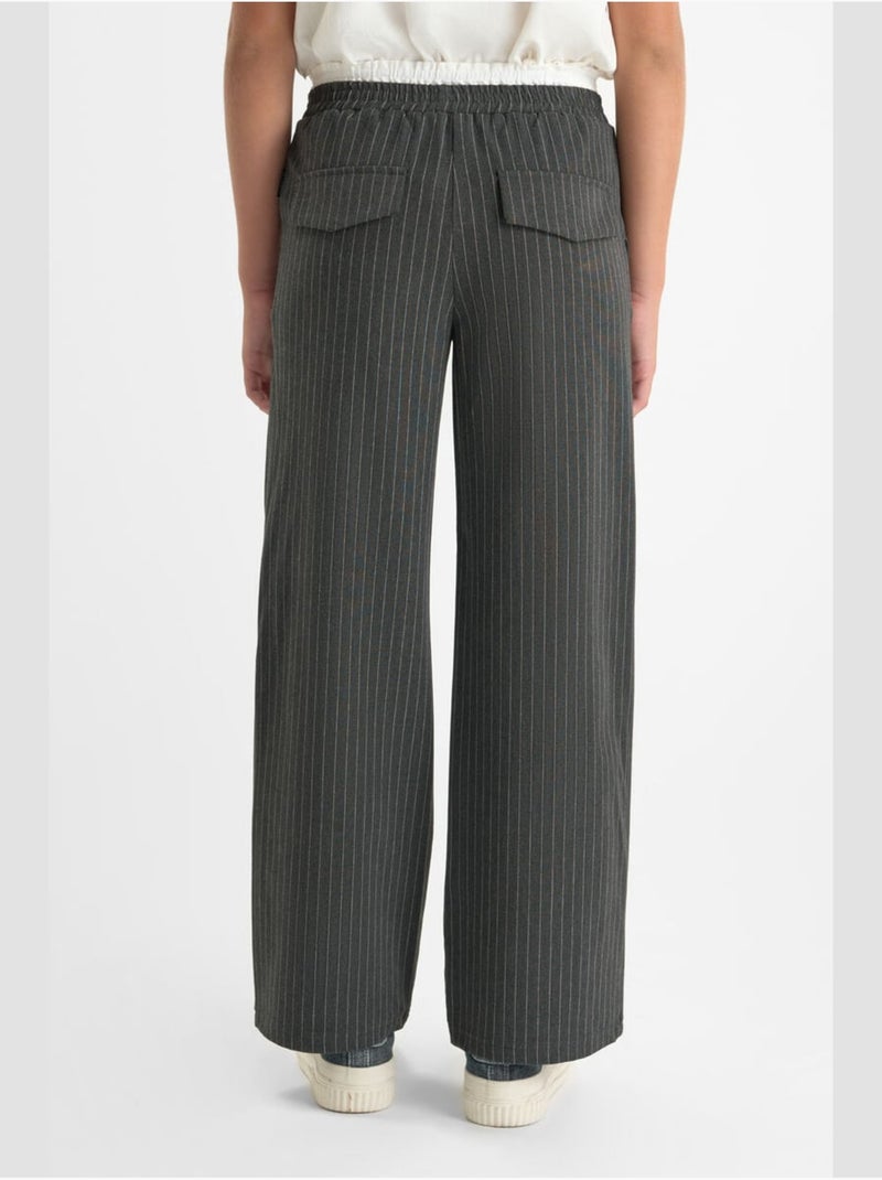 Pantalon IONAGI droite 'Le Temps Des Cerises' Gris - Kiabi