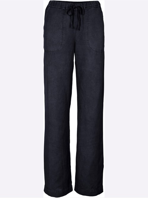 Pantalon Jambes Larges - Taille Courte - helline - Kiabi