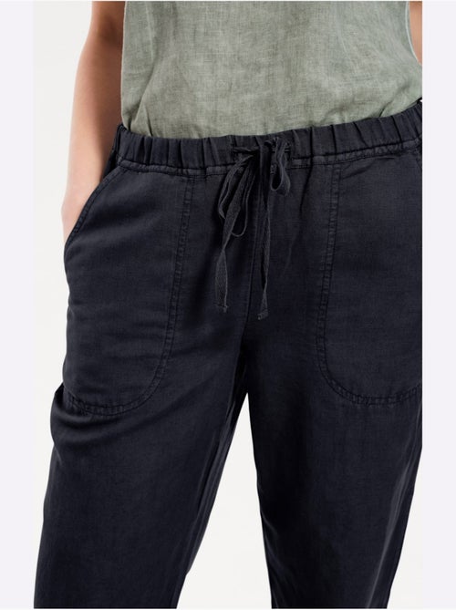 Pantalon Jambes Larges - Taille Courte - helline - Kiabi