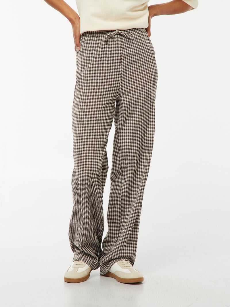 Pantalon fluide imprimé femme imprime