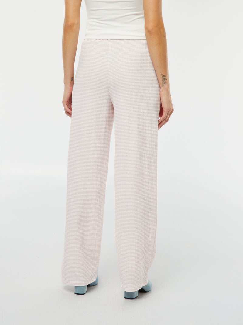Pantalon Levy imprimé Bordeaux/orange Femme | Almé Bordeaux/orange